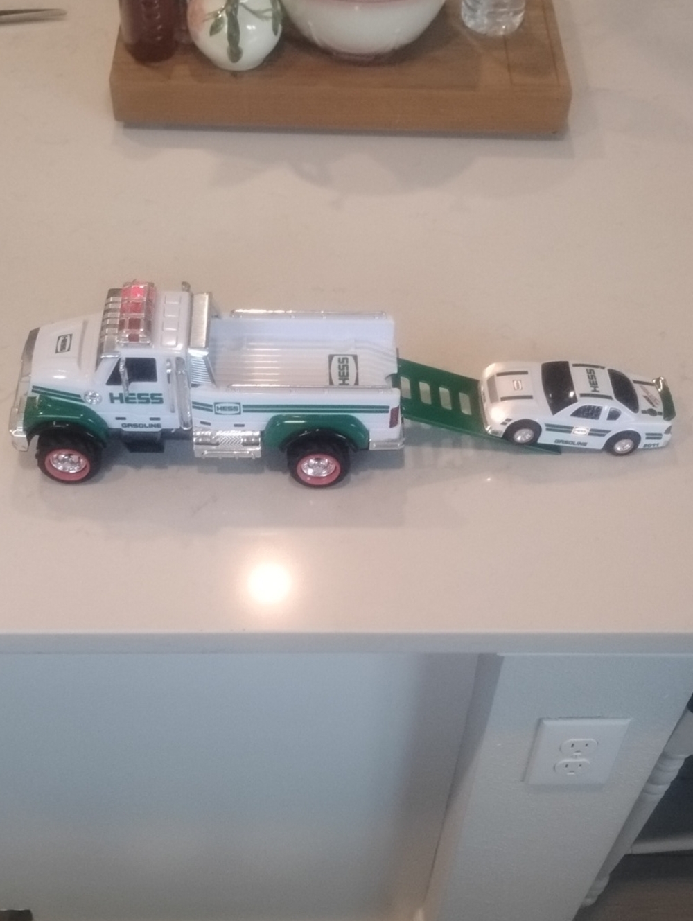 Hess Tow Truck With Drag Car
